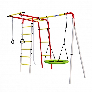 Детский спортивный комплекс для дачи ROMANA Лесная поляна - 3 + гнездо качели R 103.26.05 (Romana, СГ000004931)